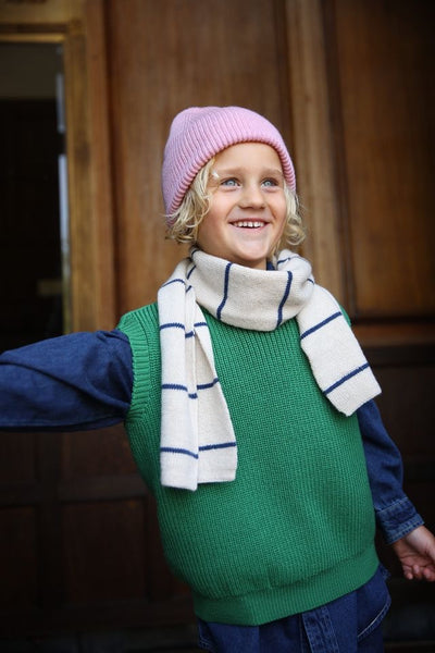 Scarf Igor - Cream/Blue
