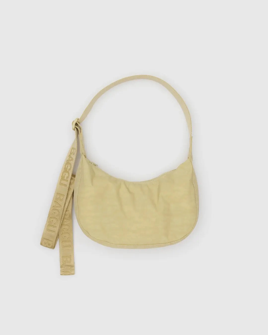 Small Nylon Crescent Bag - Butter