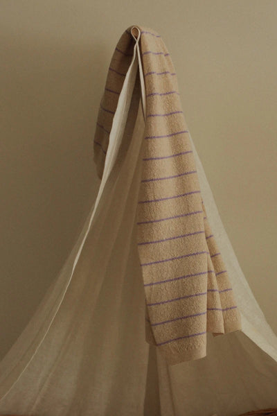 Harry Blanket - Cream & Lilac