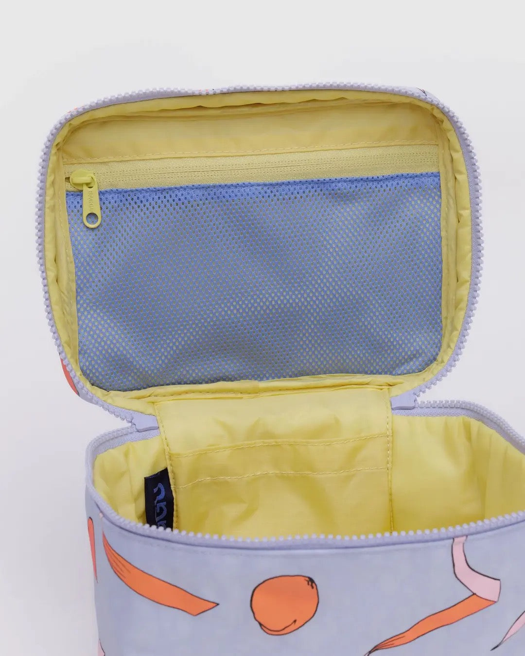 Large Cosmetic Case - Apricots and Ribbons