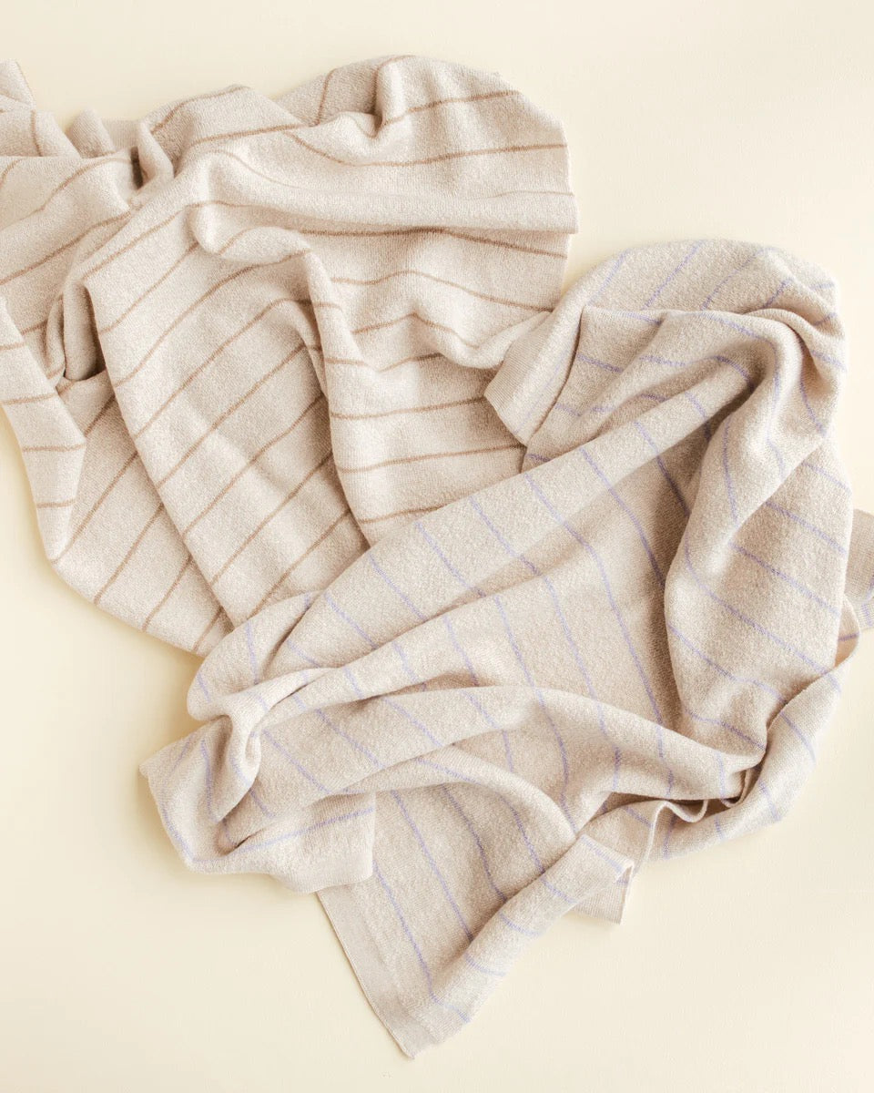 Harry Blanket - Cream & Lilac