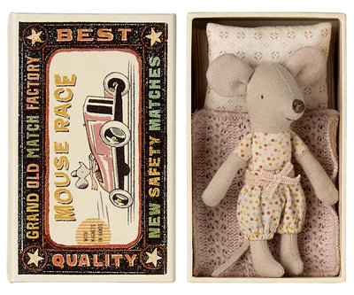 Little Sister Mouse in Matchbox