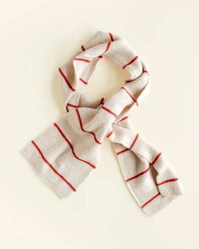 Scarf Igor - Cream/Red