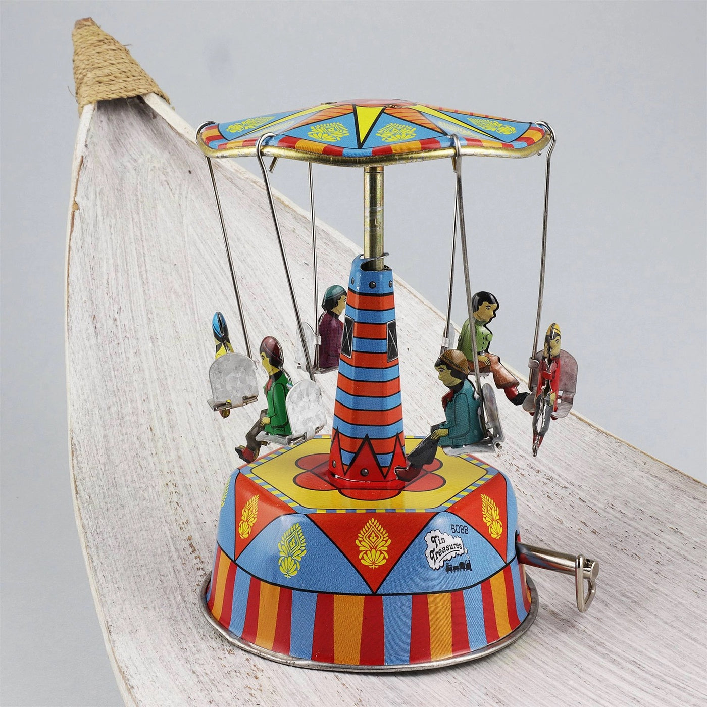 Tin Toy Carousel - La Vie En Rose Music Box