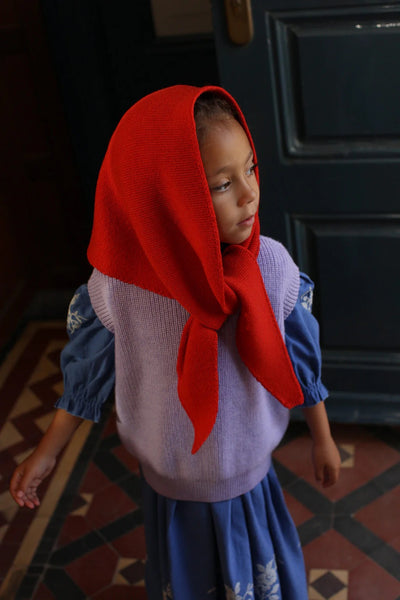 Triangle Scarf Josephina - Red