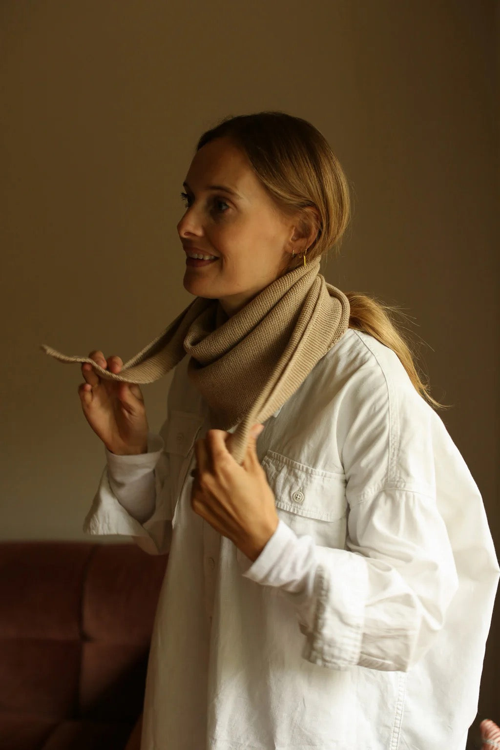 Triangle Scarf Josephina - Sand
