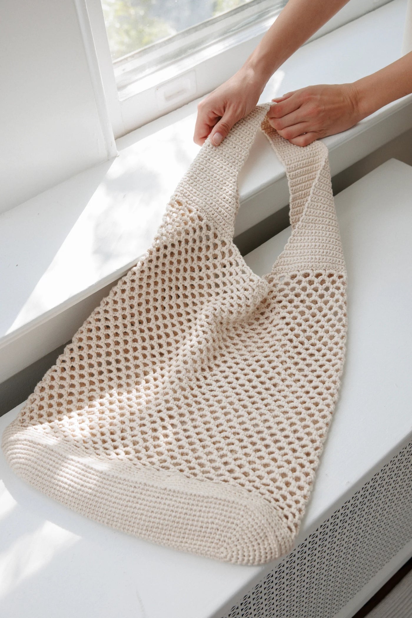 Crochet Tote - Bone