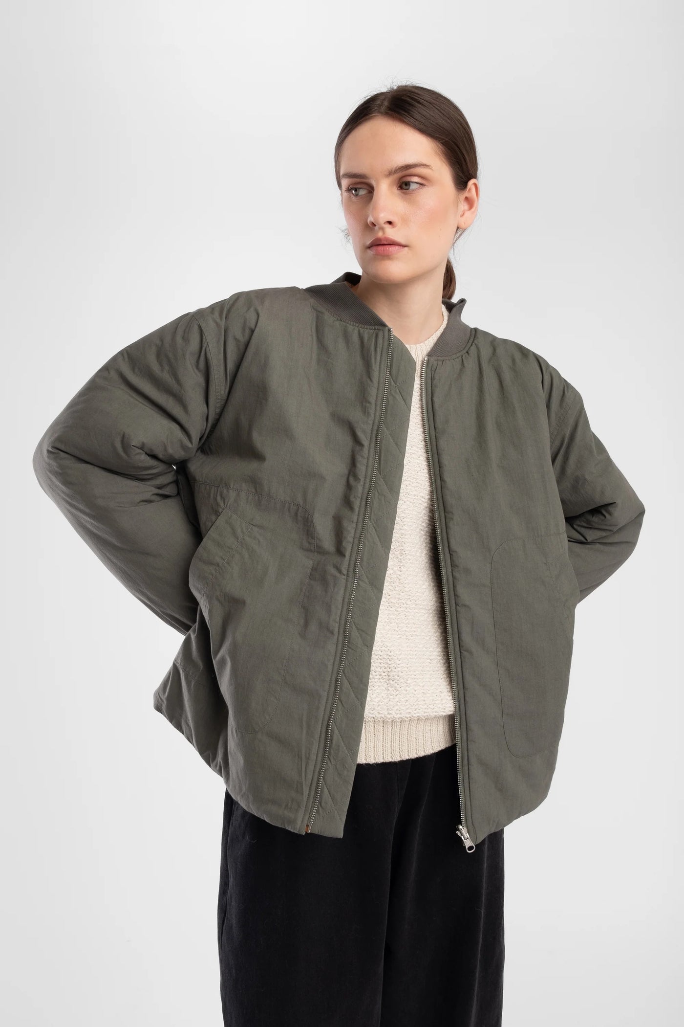 Mineral Green Reversible Bomber