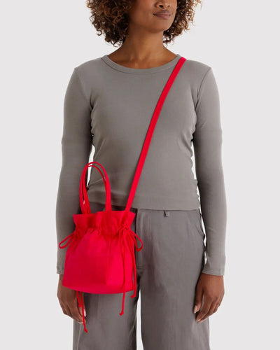 Nylon Drawstring Bag - Candy Apple