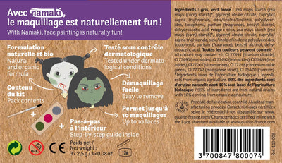Witch and Zombie - Three Colour Face Painting Kit