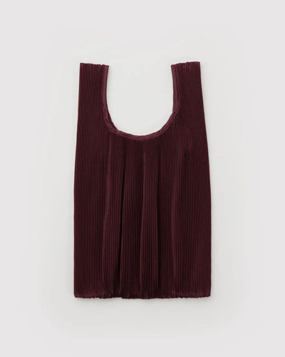 Pleated Baggu - Mahogany