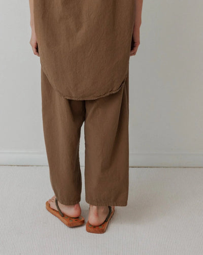 Wide Trouser - Sepia
