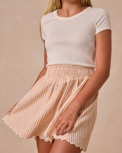 Pointelle Tee - Ivory