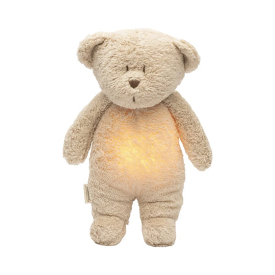 Moonie 2.0 Organic Humming Bear With Lamp - Sand