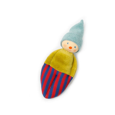 Organic Terry Baby Rattle - Clown