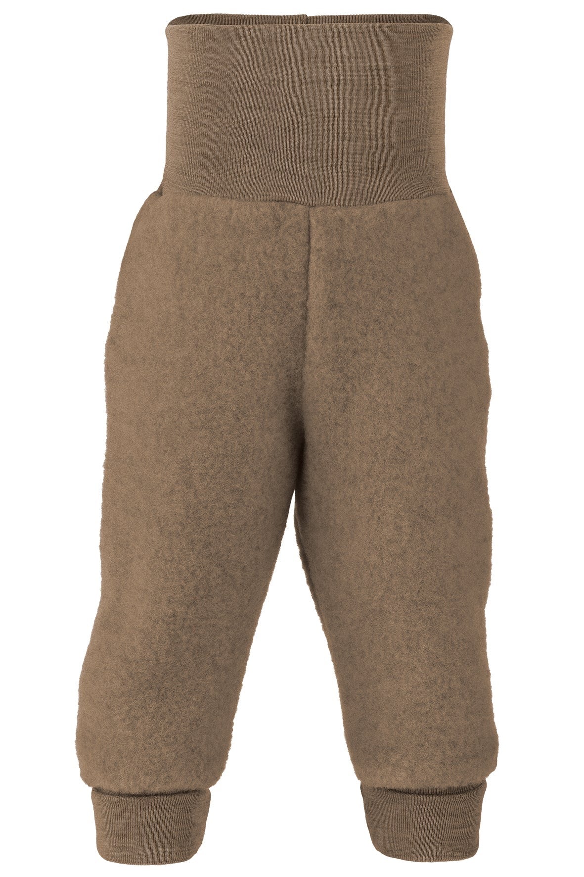 Wool Fleece Baby Pants - Almond