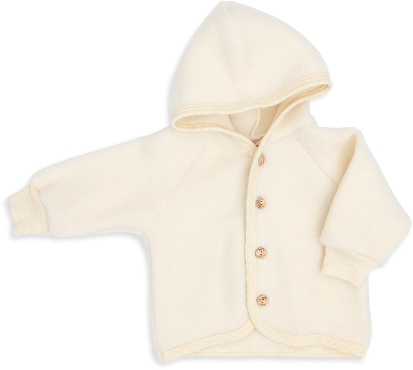 Veste à capuche en laine polaire - Naturel