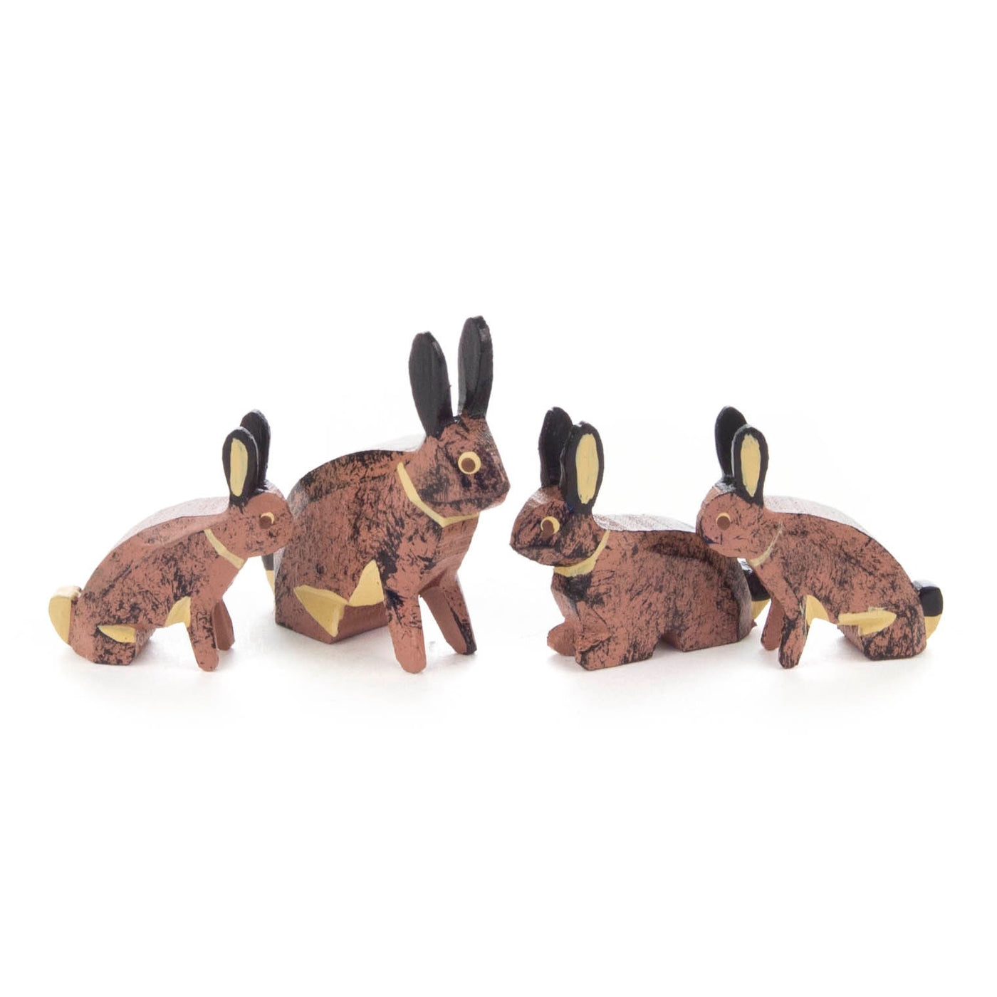 Wooden Rabbits in Chip Box