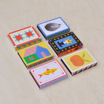 Fish Risograph Printed Matchbox