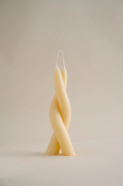 Large White Botero Candle