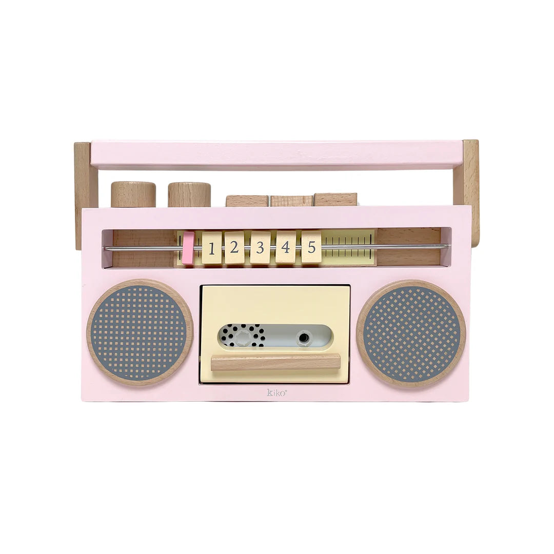 Wooden Tape Recorder - Pink