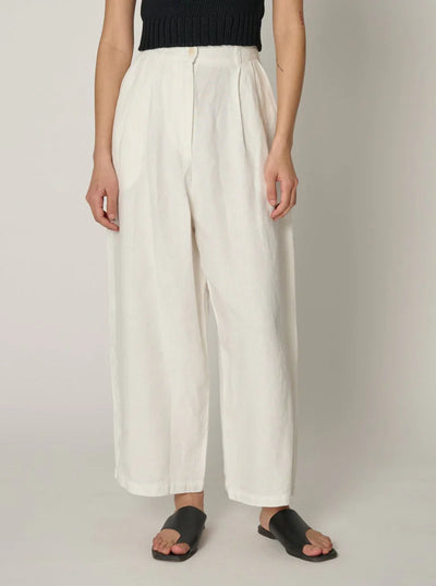 Boy Trouser Linen in Salt