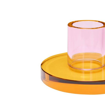 Small Astra Candleholder - Pink/Orange