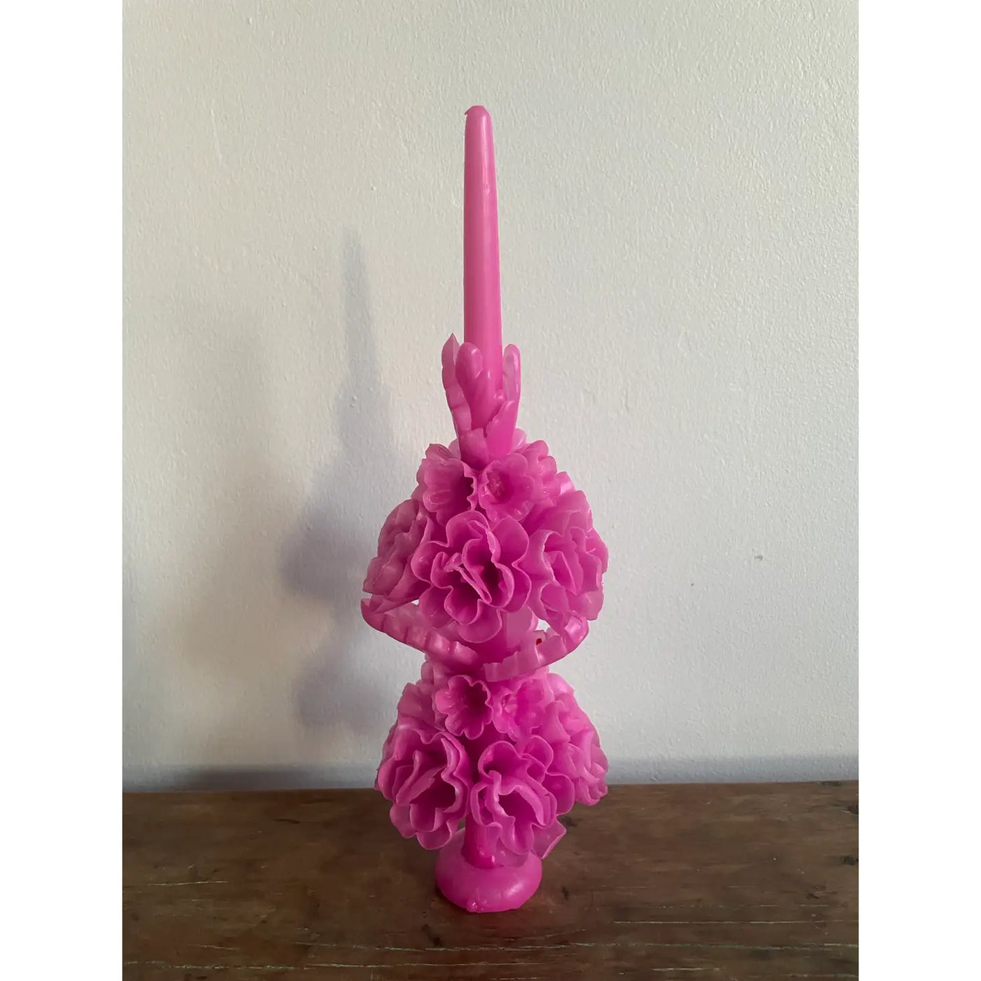 Tall Mexican Floral Candle - Paleta