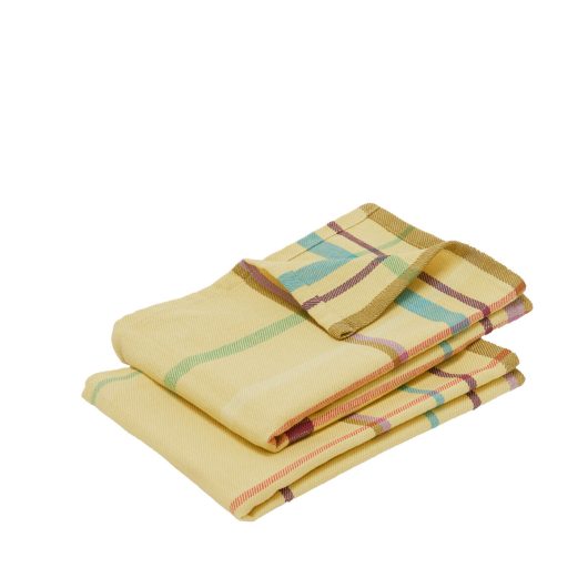 Coffee Tea Towels - Yellow - Set of 2
