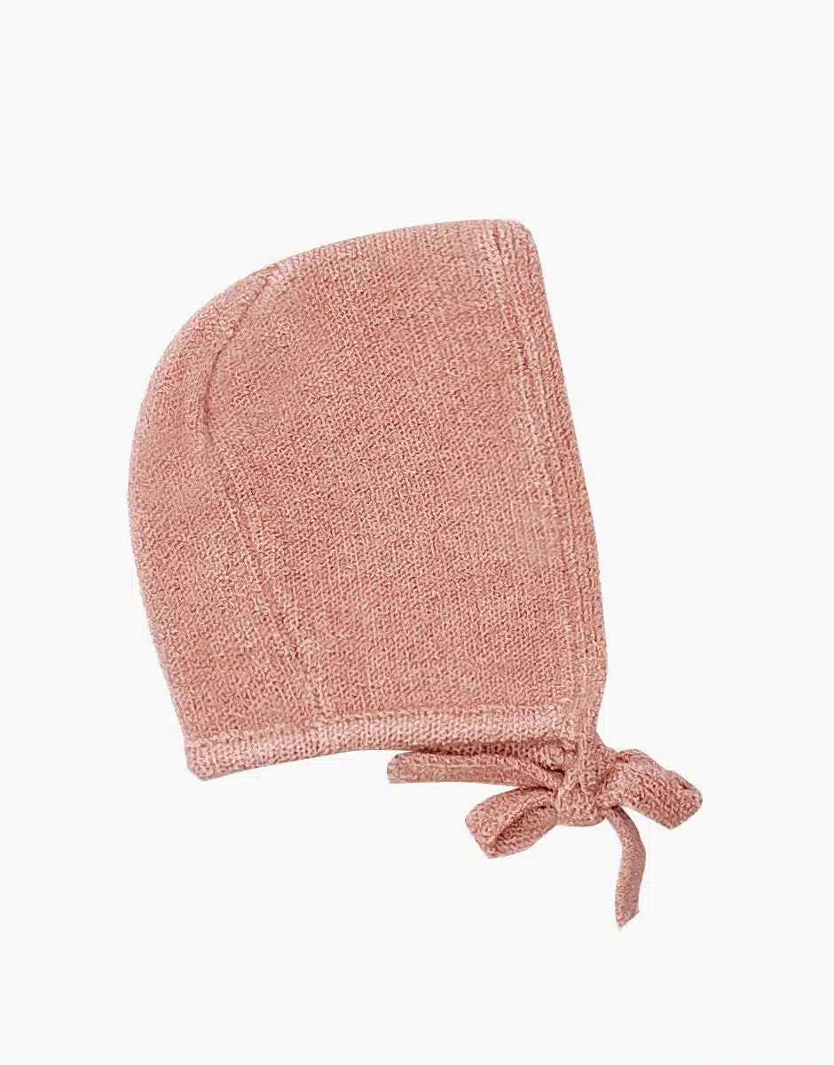 Élie Knit Bonnet in Tea Pink