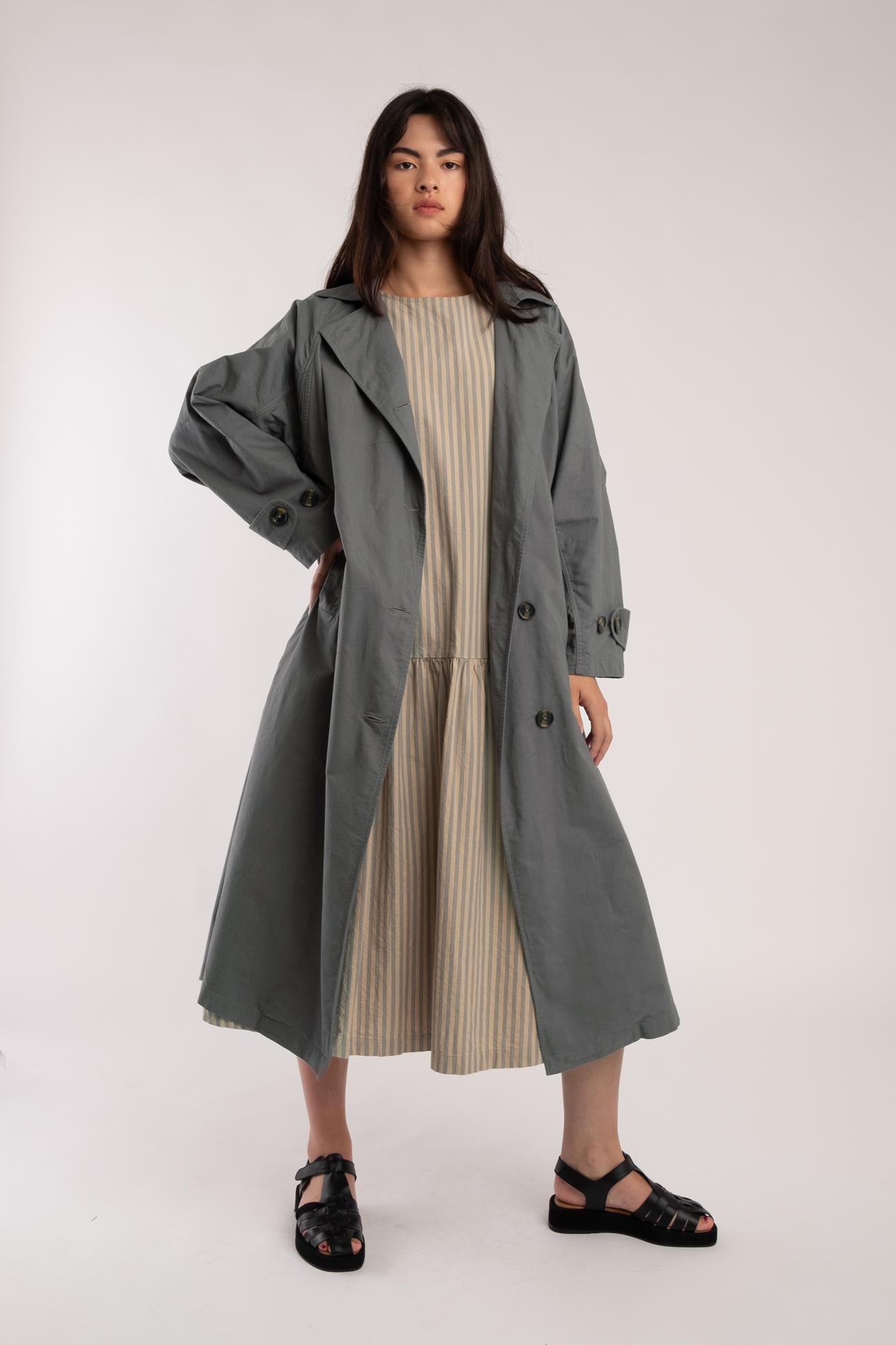 Seamed Trench - Mineral Green