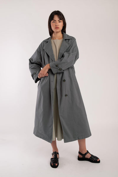 Seamed Trench - Mineral Green