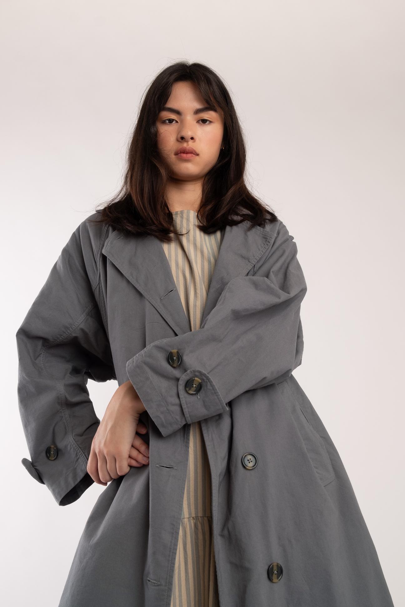 Seamed Trench - Mineral Green