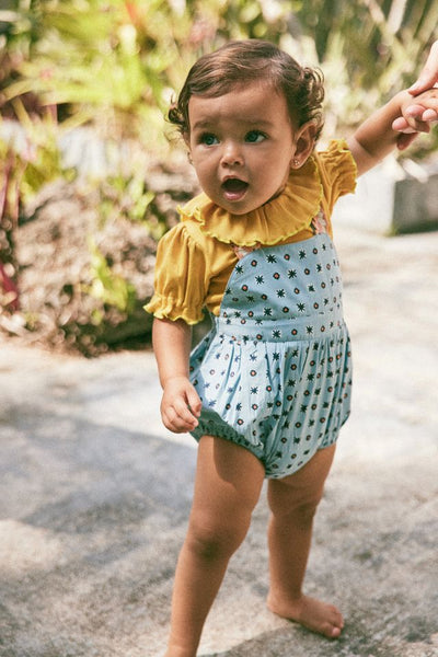 Birdie Romper - Sky Puff Star