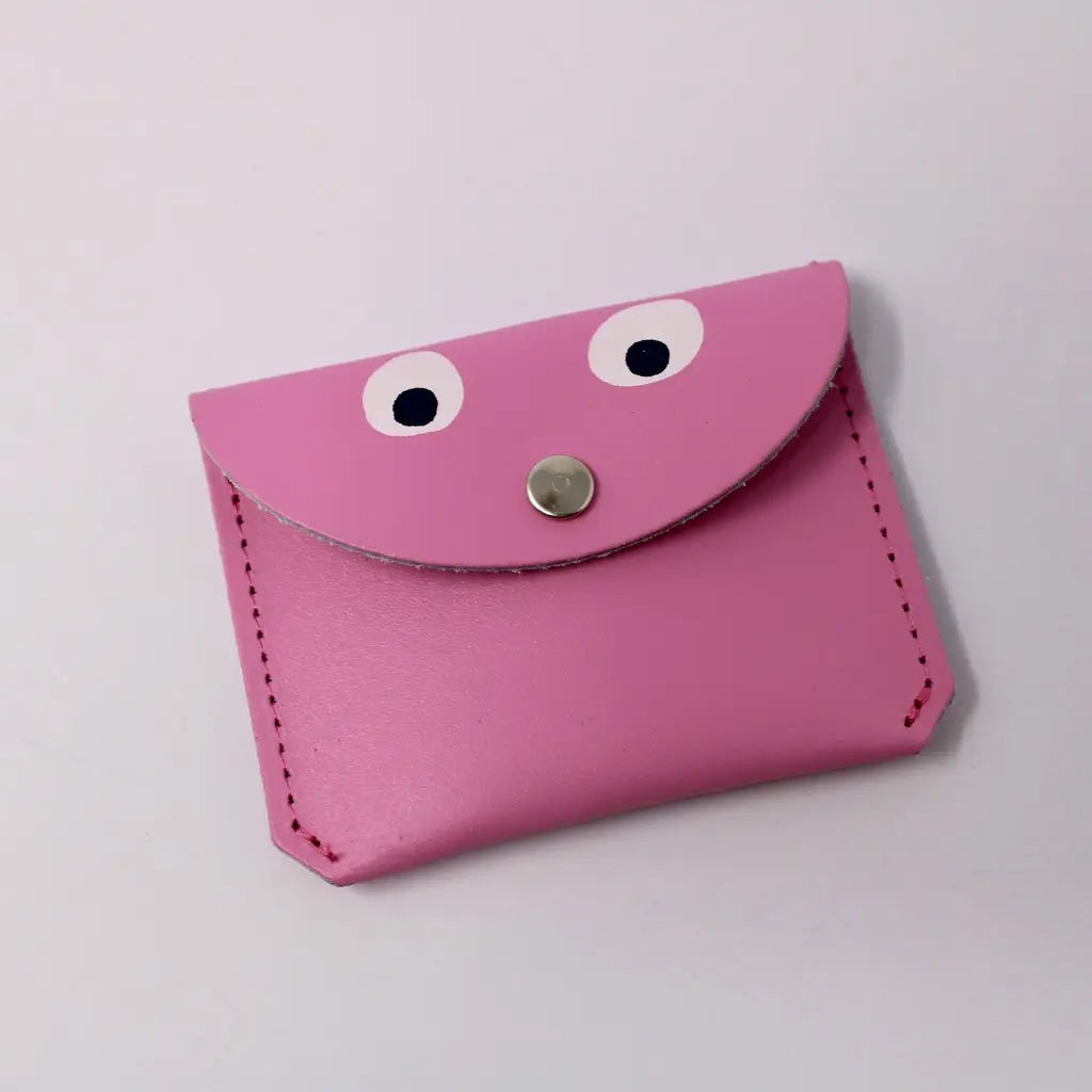 Googly Eye Mini Money Purse - Hot Pink