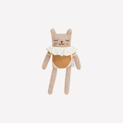 Kitten Knit Toy with Ochre Bodysuit