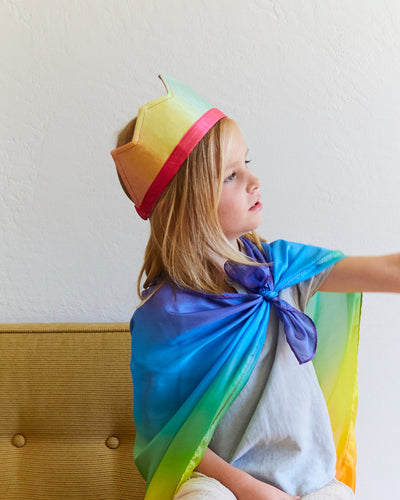 Rainbow Silk Crown