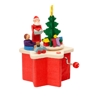 Music Box with Crank - Santa Clause