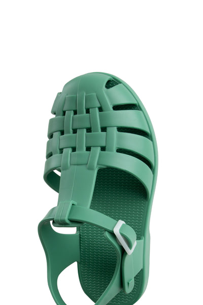 Jelly Sandals in Soft Green