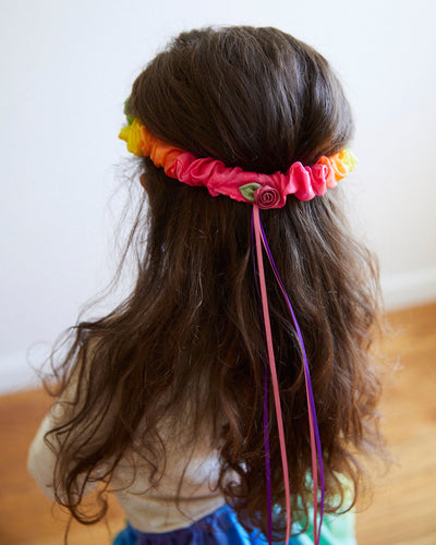 Rainbow Silk Garland