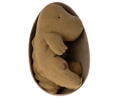 Medium Gantosaurus in Egg - Dark Ochre