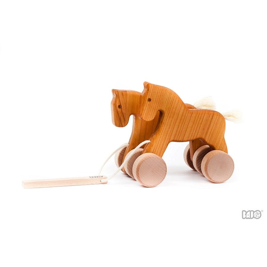 Wooden Pull Along Horse