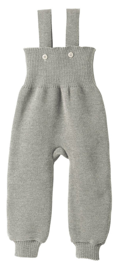 Merino Wool Knitted Trousers - Grey