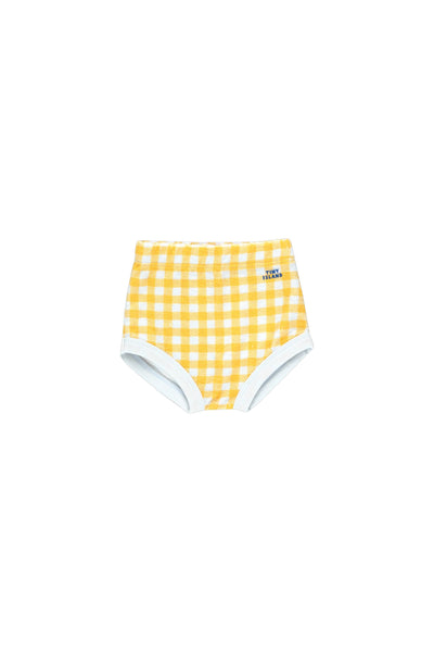 Vichy Baby Bloomer in Pale Blue/Yellow