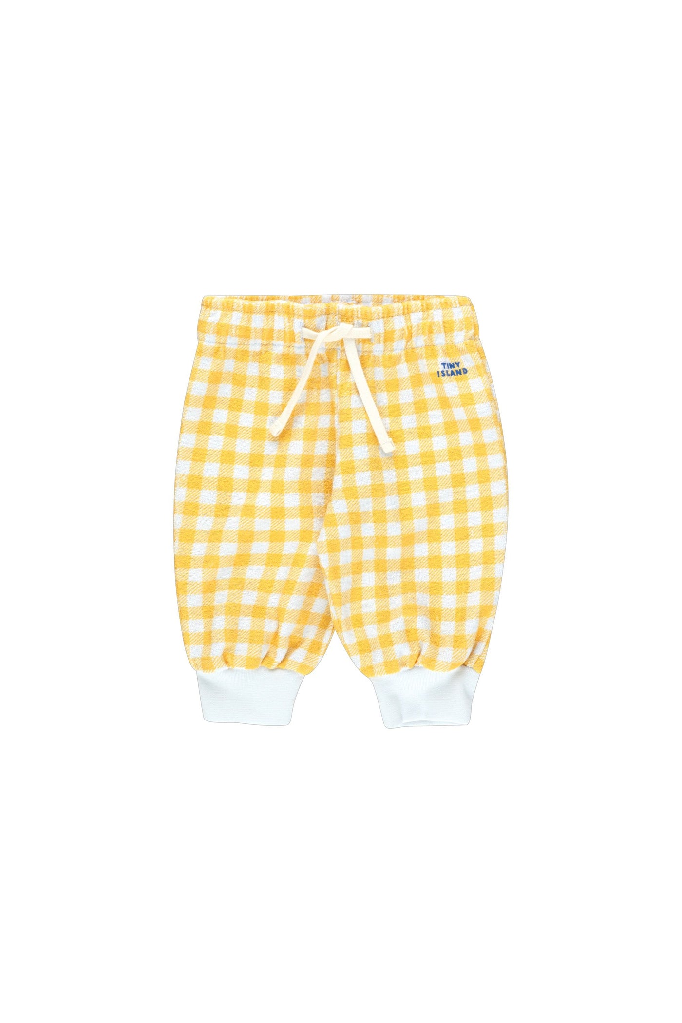 Vichy Baby Sweatpant in Pale Blue/Yellow