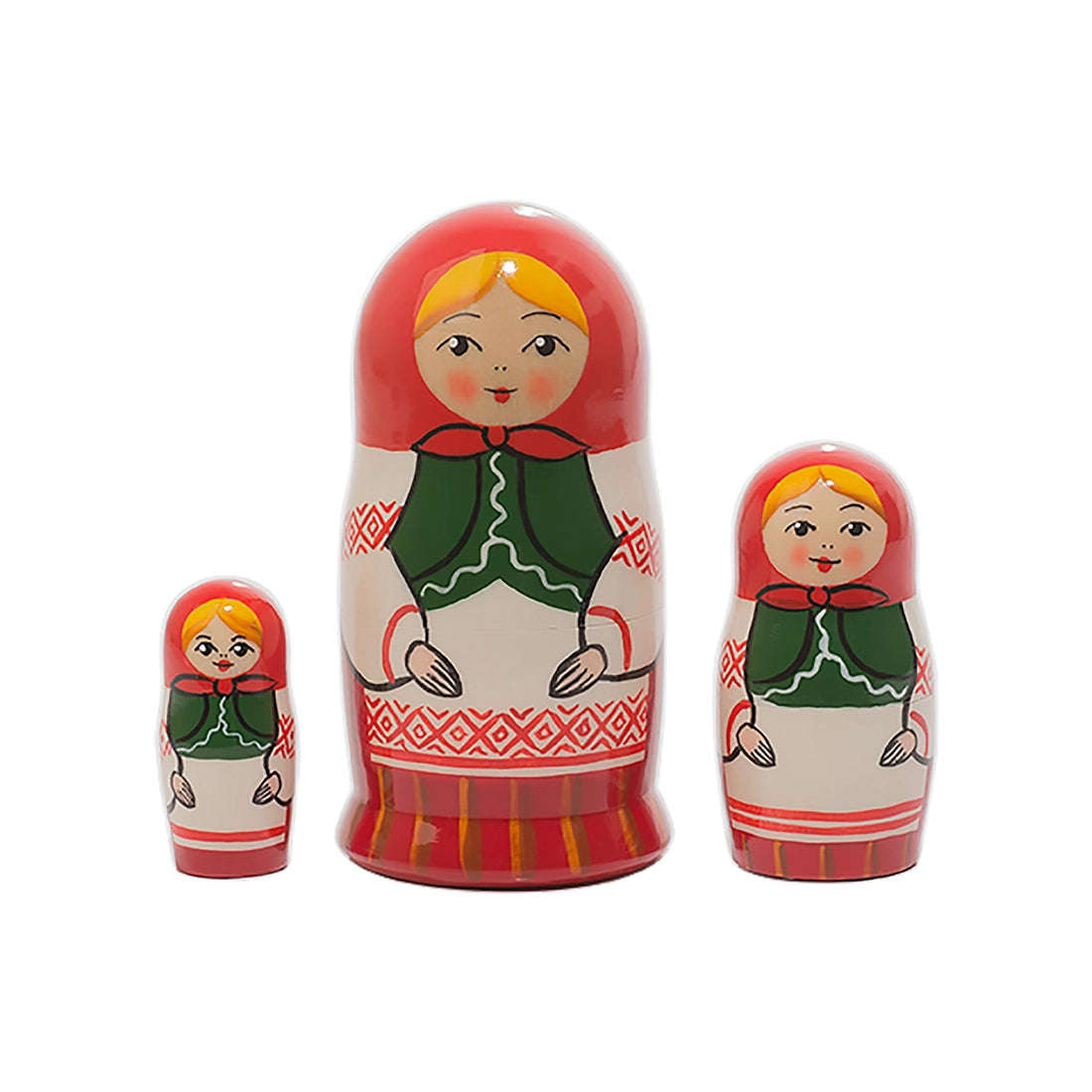 Belorussian Folk Nesting Doll Nadia 3pc.