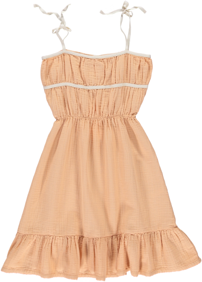 Malin Dress in Apricot Cream