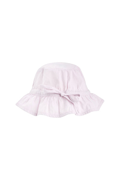 Frilled Bucket Hat in Pastel Lilac