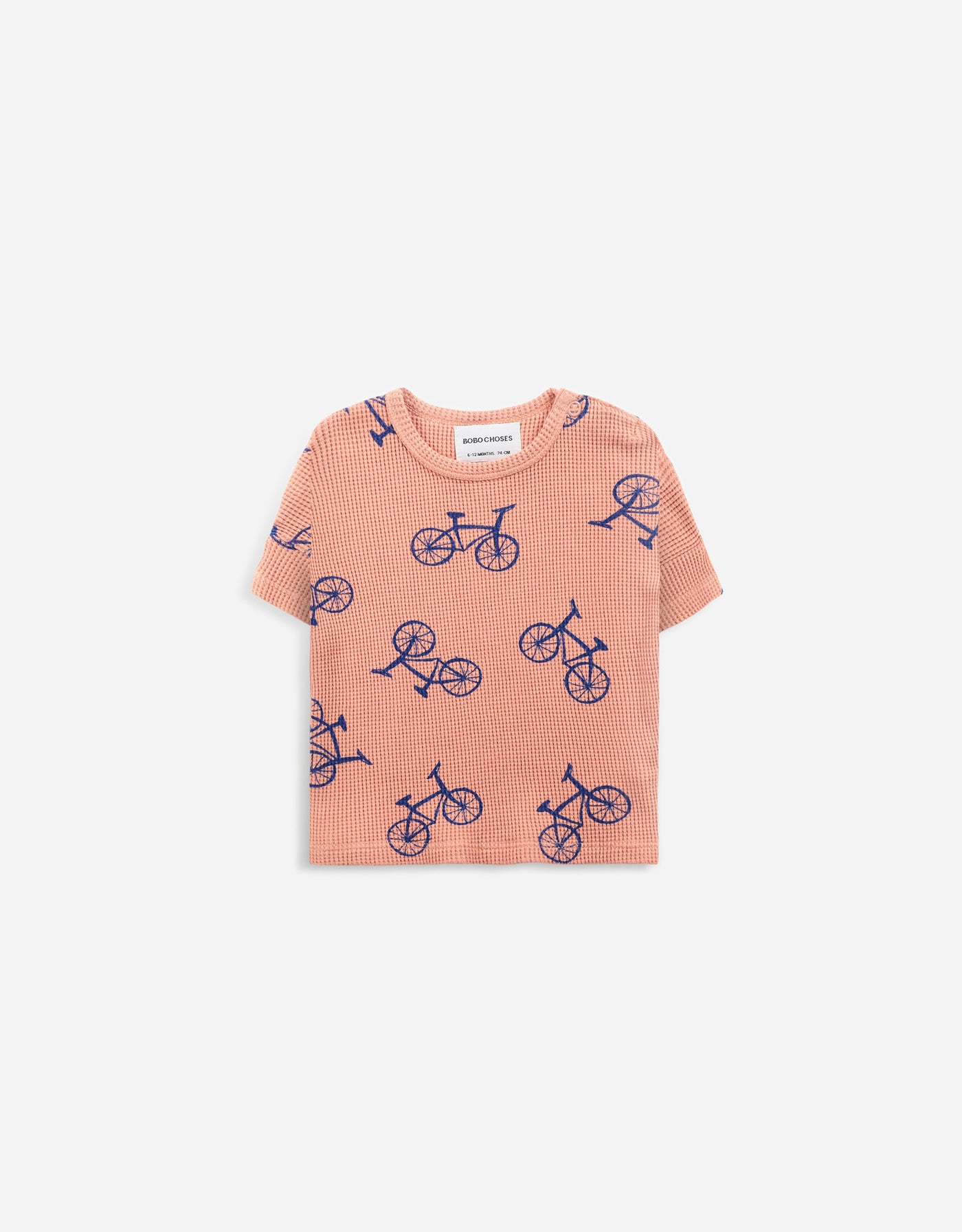 short sleeved t-shirt with bicycle design