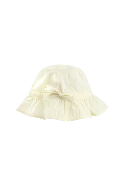 Frilled Bucket Hat in Pastel Yellow